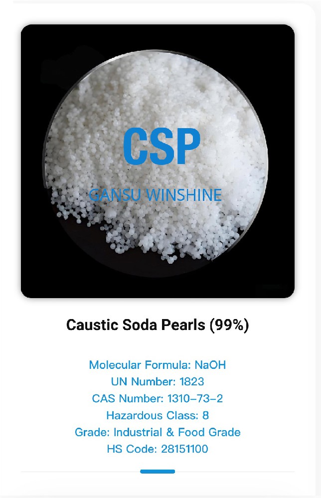 Caustic Soda Pearls (CSP 99%) – Reliable Supply for Industry`